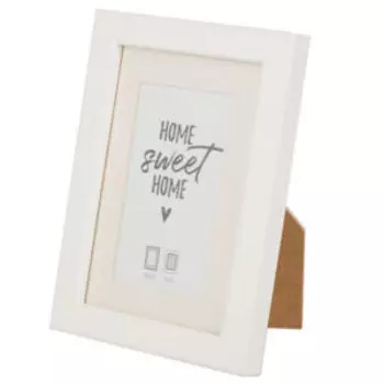 Фоторамка с паспарту Sasha, 10х15 см, белый, дерево