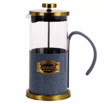 Френч-пресс Agness Черное золото, 600 мл, стекло