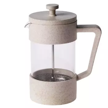 Френч-пресс Домовой, 0.6 л, серый, стекло/пластик