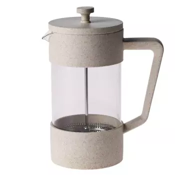 Френч-пресс Домовой, 1000 мл, серый, стекло/пластик