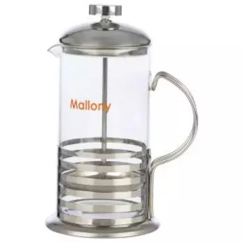 Френч-пресс Mallony Primo, 600 мл, стекло, нерж. сталь