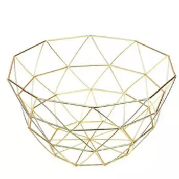 Фруктовница Золотой, 26х15 см, металл