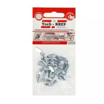 Гайка DIN 315, М 8, барашковая, 12 шт TECH-KREP