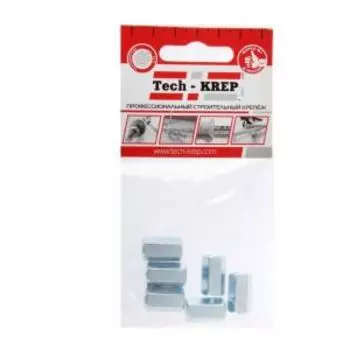 Гайка DIN 6334 TECH-KREP, М6мм, соединительная, 6шт