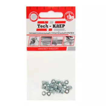 Гайка DIN 985 М4 мм TECH-KREP, оцинкованная, 20шт
