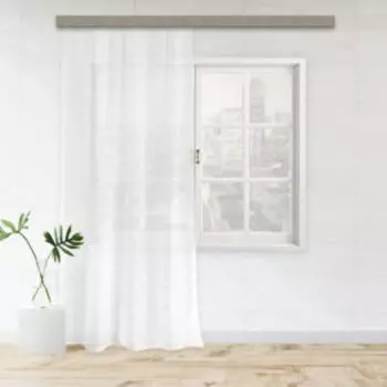 Гардина с вышивкой Диамант, 150х275 см, белый