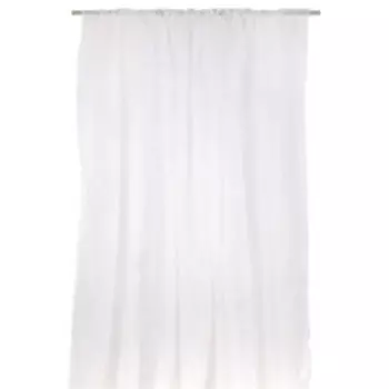 гардина Вуаль шелк, размер: 300х260см, белый, с утяжелителем, тюль