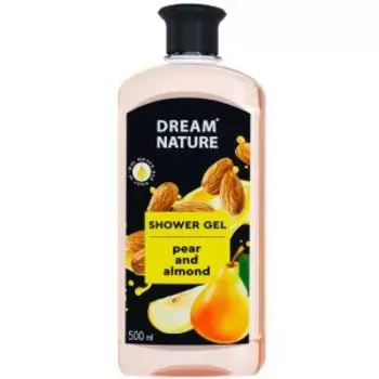 гель д/душа DREAM NATURE Груша и миндаль с маслами миндаля и арганы, 500мл