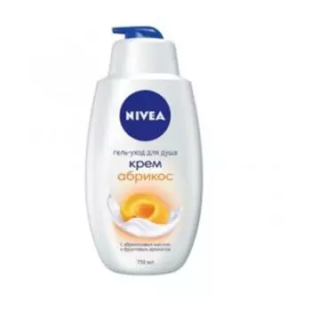 гель для душа NIVEA Молоко и абрикос, женский