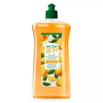 Гель для мытья посуды Чистый дом Апельсин, 500 мл