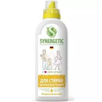 гель для стирки SYNERGETIC для деликатных тканей биоразлагаемое