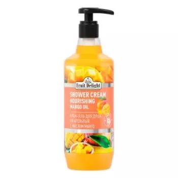 гель-крем д/душа FRUIT DELIGHT Питательный, с натуральным маслом Манго, 1л