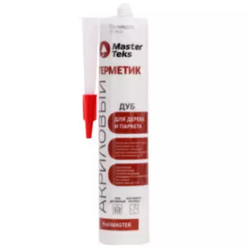 Герметик акриловый MasterTeks для дерева, паркета, ламината, 290 мл, дуб