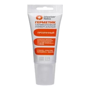 Герметик силиконовый Masterteks универсальный, 40 мл, бесцветный