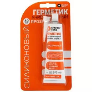 Герметик силиконовый Masterteks универсальный, 80 мл, бесцветный