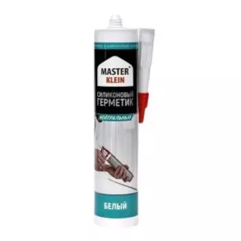 Герметик силиконовый нейтральный Master Klein, белый, 280 мл, картридж