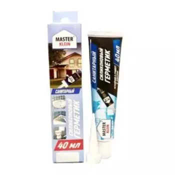 Герметик силиконовый санитарный Master Klein, 40 мл, прозрачный, носик в комплекте