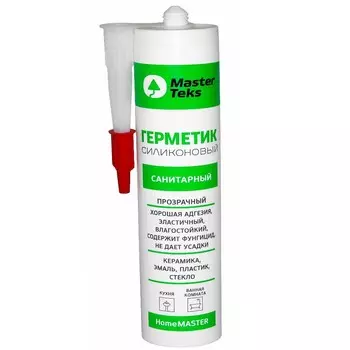 герметик силиконовый санитарный МasterTeks HM 260мл прозрачный