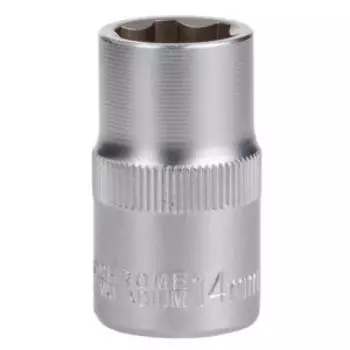Головка шестигранная, CrV, 1/2, 14 мм