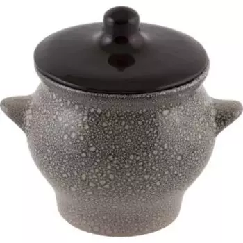 Горшочек для жаркого Мрамор с крышкой, 0.65 л, керамика