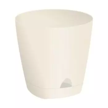 Горшок для цветов Amsterdam, 8 л, пластик, сливочный