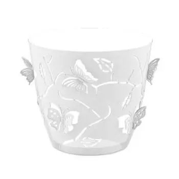 Горшок для цветов Butterflies, 5.3 л, пластик, серый шторм