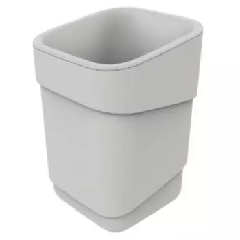 Горшок для цветов фактурный Hills, 15.5 см, 2.2 л, пластик, молочный