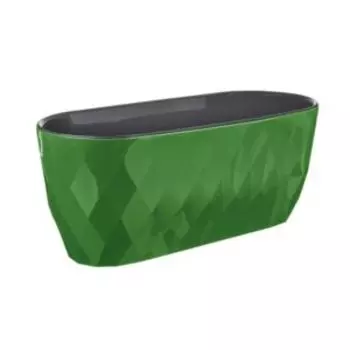 Горшок для цветов Лаурель с дренажной вставкой, 15 см, 5 л, зеленый