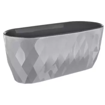 Горшок для цветов Лаурель с дренажной вставкой, 15 см, 5 л, серый