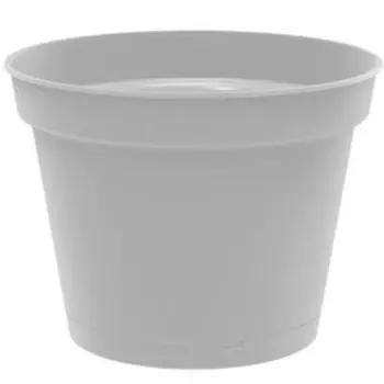 Горшок для цветов Mint с поддоном, 0.7 л, серый