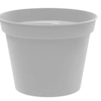 Горшок для цветов Mint с поддоном, 2.3 л, серый