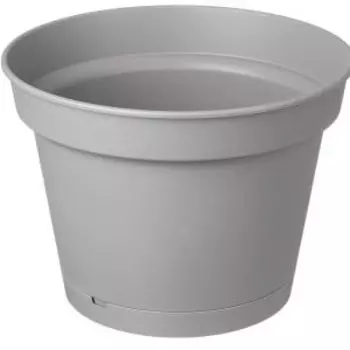 Горшок для цветов Mint с поддоном, 38 см, 20 л, серый