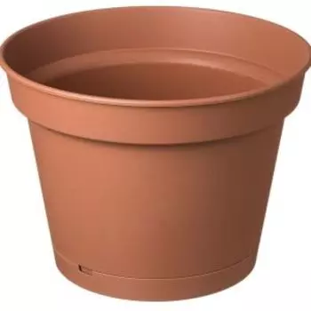 Горшок для цветов Mint с поддоном, 38 см, 20 л, терракотовый