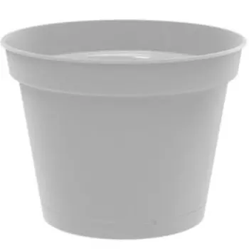 Горшок для цветов Mint с поддоном, 5 л, серый