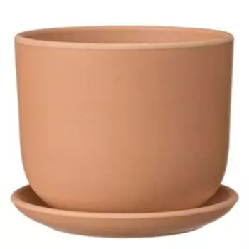 Горшок для цветов Терракота бук с поддоном, 1,6 л, 15 см
