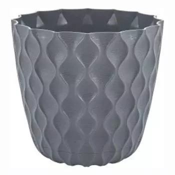 Горшок для цветов Wave, 1.4 л, пластик, вулканический серый
