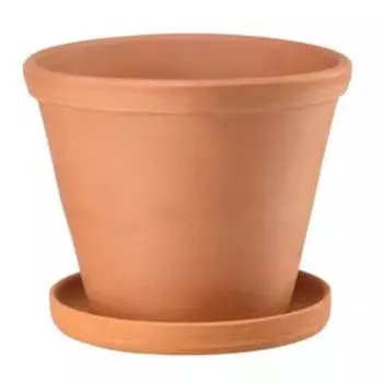 Горшок Конус терракотовый 1,5л с поддоном