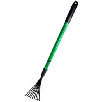 Грабельки веерные 9-ти зубые, телескопическая ручка