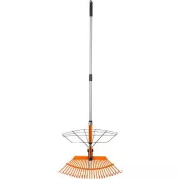 Грабли веерные с захватом, телескопическая ручка