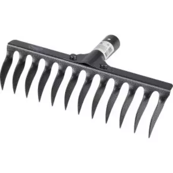 Грабли витые, 12 зубьев, 29х16х8 см, рельсовая сталь