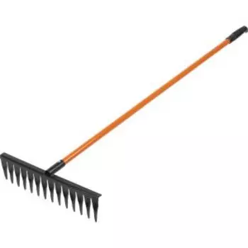 Грабли витые Люкс, 12-зубые, металлический черенок