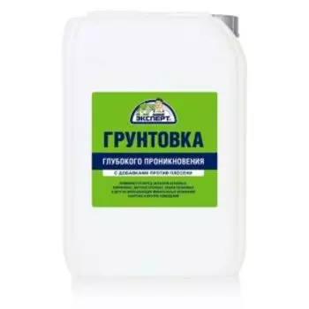 Грунт акриловый глубокого проникновения Эксперт, 10 кг, для внутренних и наружных работ