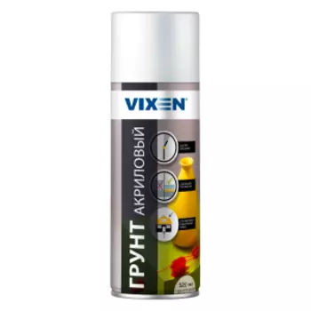 Грунт универсальный акриловый Vixen, 520 мл, белый