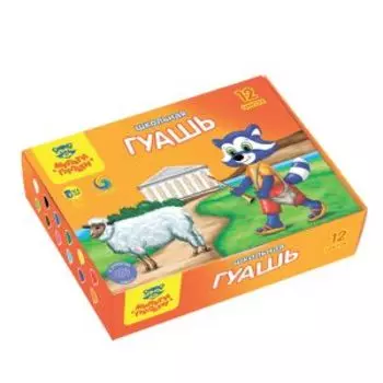 Гуашь Мульти-Пульти Енот в Греции, 12 цветов, 17.5 мл