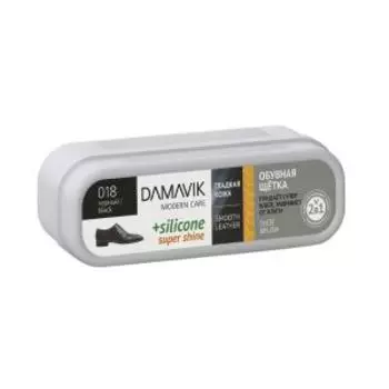 Губка для обуви Damavik Super Shine, с пропиткой, черная