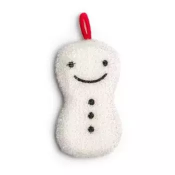 Губка для посуды Atmosphere, 15x7.5x2 см, в форме снеговика