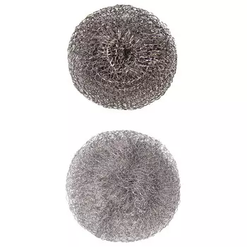 Губка для посуды Домовой, металл, 2 шт