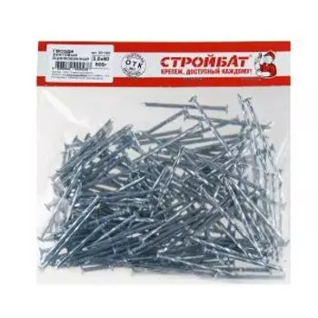 Гвоздь винтовой, 3,0х60 мм, 500 г СТРОЙБАТ