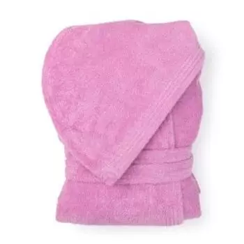 Халат махровый женский с капюшоном Comodo, р. 44, лиловый