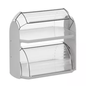 хлебница 2-х уровневая, 32х19х30см, пластик, цвет в асс-те